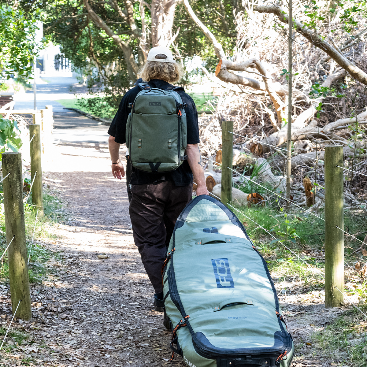 FCS Travel 3 Shortboard/Fish Wheelie Cover