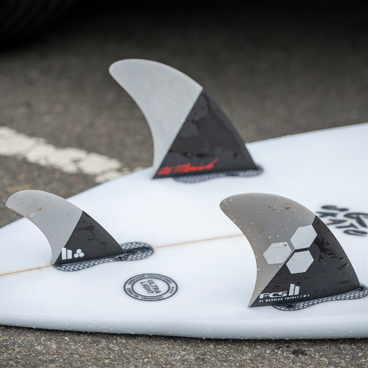 FCS II Al Merrick Twin + Stabiliser Fin Set - FCS Australia FCS II Al Merrick Twin + Stabiliser Fin Set - FCS Australia