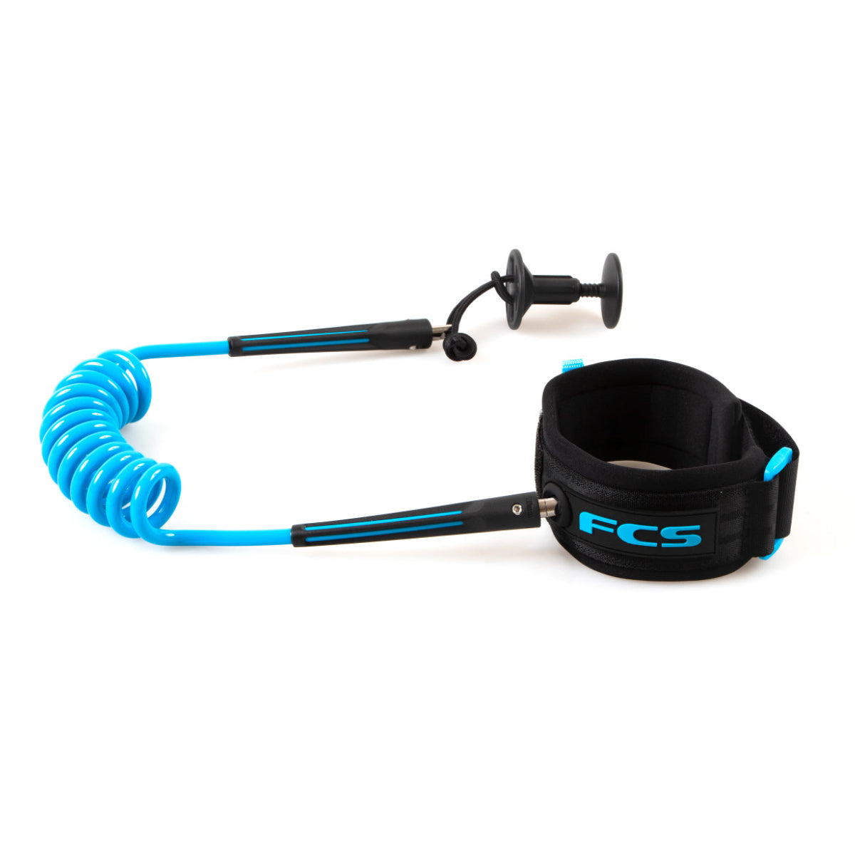 thumbnail image 2 of TUG Bodyboard Basic Coil Bicep Leash – Blue, 4ft, MADE IN AUSTRALIA 2 of 5