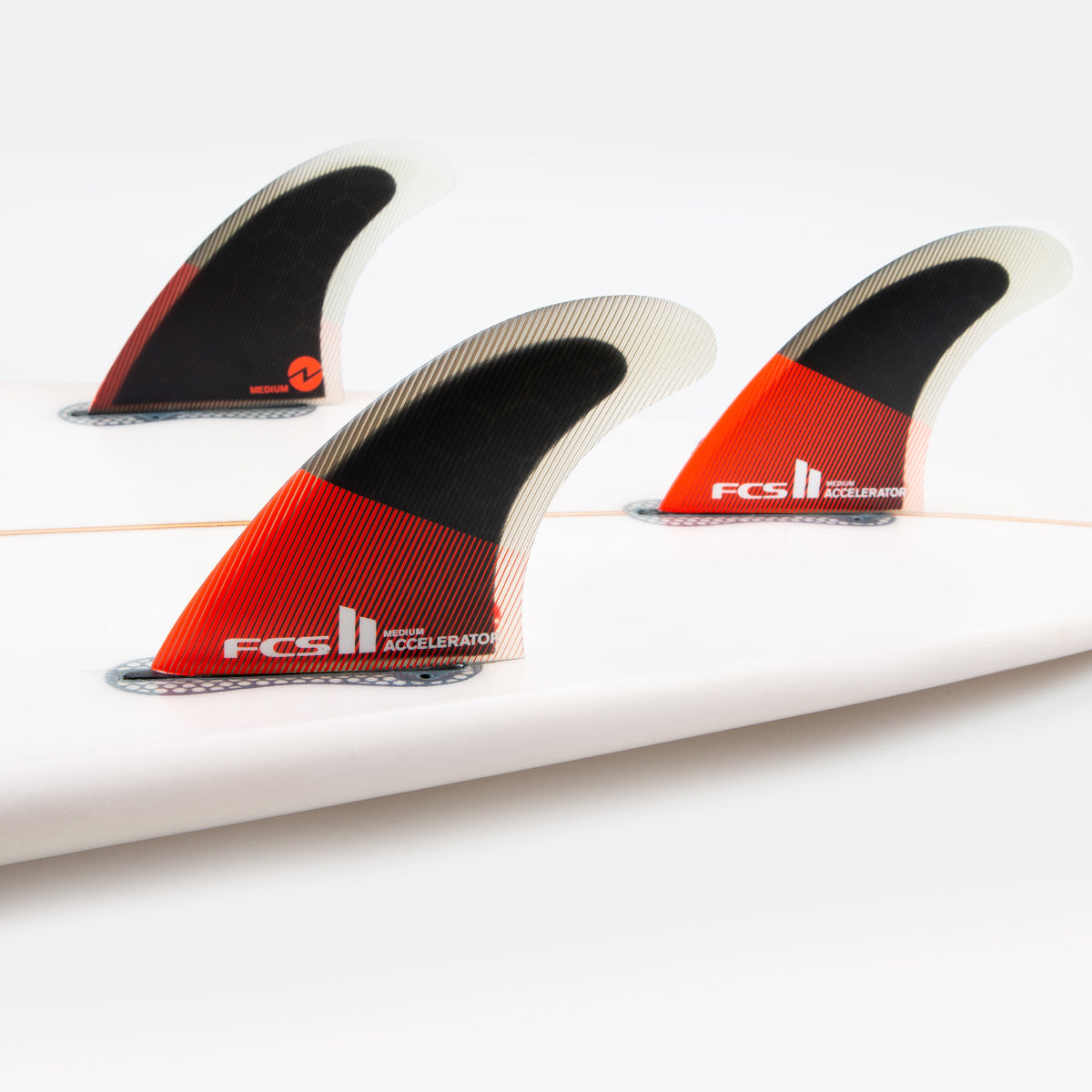 サーフィン FCS II Accelerator Glass Flex Surfboard Tri Fin Set Medium - 4